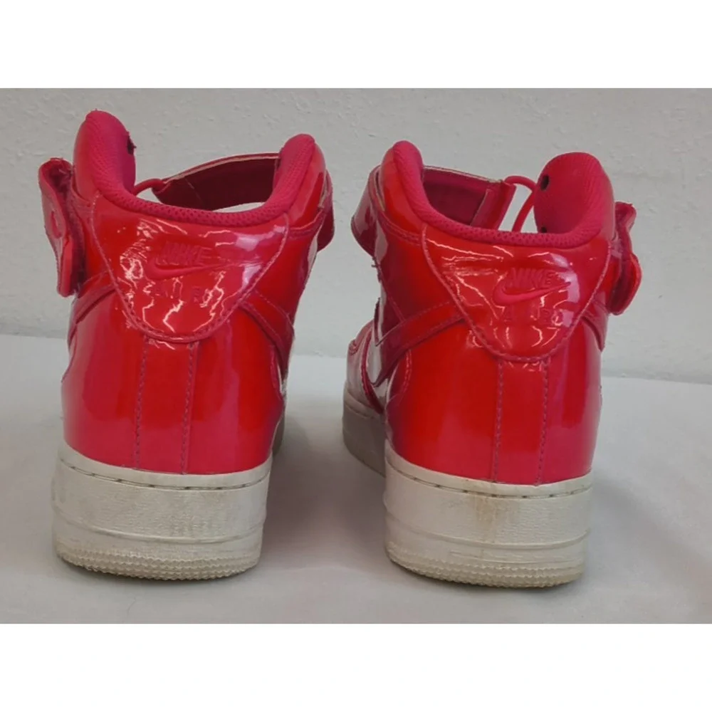 Nike Airforce 1 Sneakers High Patent Red Sparkle Men's 8.5 D 2018 #W5265